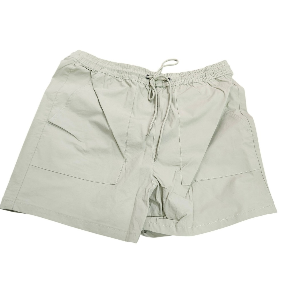 PacSun Volley Shorts Mens Medium Sage Green Elastic Drawstring Mesh Lined NEW